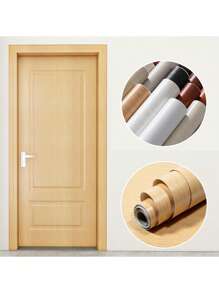 1 Roll Of Light Color Wood Grain Contact Paper, Artificial Wood Texture Self-Adhesive Wallpaper Oil-Proof And Waterproof, Suitable For Walls, Cabinets, Tables, Chairs, Room Background Renovation Stickers