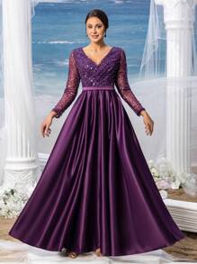 Mother Of The Bride Dresses - Purple - View 2