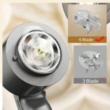 1pc Electric Fabric Shaver, Portable 500mAh Rechargeable Sweater Lint Remover With Digital Display, 6 Blades, Clothes Fuzz Pill Trimmer For Garments, Bedding, Upholstery, Carpets, Sofas And More - Multicolor - View 8