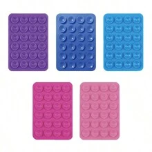 5pcs Silicone Phone Grip, Suction Cup Phone Holder, Hands-Free Phone Handle, Ring Holder Compatible With IPhone And Android - Multicolor - View 32