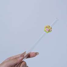 1PC Beautifully Designed, Reusable Straws, Accessories Glass Straws, Perfect For Smoothies, Milkshakes, Milk, Tea, Juices, Festivals And Accompanying Gifts Accessories - Style 1 - View 3