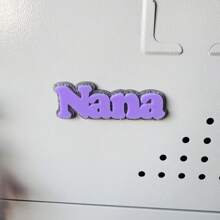 1 pièce Aimant de réfrigérateur personnalisé avec nom, aimants de nom de famille, aimants de nom de casier, aimants personnalisés de nom de réfrigérateur, aimants de nom en acrylique, cadeau idéal pour la famille et les amis, aimants pour réfrigérateur