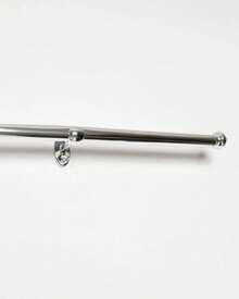 Simple Curtain Rod 3 Meters 19mm Bedroom Living Room Ready To Install Tube Bar Model Support - 鉻合金 - 查看 2