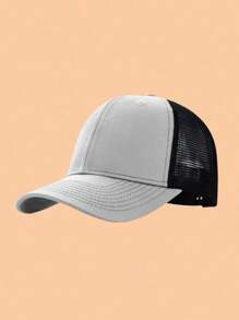 1pc Kids Baseball Mesh Cap, Solid Color Adjustable Snapback Hat, Suitable For Boys And Girls, Casual Wear For Spring & Summer - Multicolor - View 16