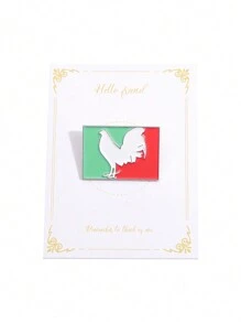 Vintage Metal Lapel Pin Italian Culture Souvenir Bag Hat Decor Badge - Multicolor - View 14