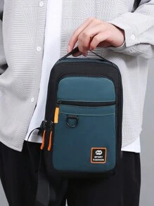 男女新款胸包男士斜挎包休闲牛津布背包胸包外卖适合青少年夏季休闲户外运动或度假旅行或毕业礼物或生日礼服配饰 - 彩色 - 查看 10