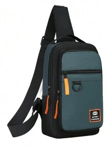 男女新款胸包男士斜挎包休闲牛津布背包胸包外卖适合青少年夏季休闲户外运动或度假旅行或毕业礼物或生日礼服配饰 - 彩色 - 查看 8