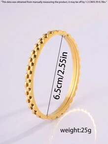 1 pieza de pulsera de acero inoxidable con engranaje y diseño de moda, joyería adecuada para hombres y mujeres para uso diario, festivales de música y fiestas