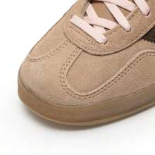 Adidas Originals Giày thể thao trong nhà Adidas Gazelle Unisex, giày thể thao thường ngày thoải mái và nhẹ. - Các tông màu vàng/nâu/hồng nhạt - Xem 8