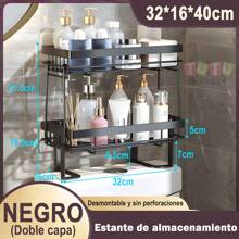 Estante De Almacenamiento Multifuncional Negro De 1 Pieza, 2 Pisos Organizador Estante Multifucion Para Inodoro Tank ,Estante De Almacenamiento De Inodoro De 2 Niveles, Organizador De BañO Sobre Inodoro, Estante De Almacenamiento Sobre El Inodoro, Estante De BañO Sobre El Inodoro, Estante De Almacenamiento Para Inodoro, Estante De Almacenamiento Para BañO, Estante De Almacenamiento Para BañO, Estante De Almacenamiento Encima Del Inodoro, Organizador De Almacenamiento De BañO De 2 Capas, Estante De Almacenamiento Para Inodoro Mejorado Sin Perforaciones, Estante De Almacenamiento Para El Hogar, Organizador De BañO, Estante Para Inodoro Multifuncional - Negro - Ver 9