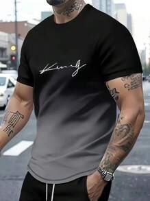 Men T-Shirt Co-Ords - Black - View 5