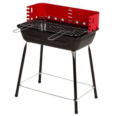 Aktive Petit barbecue à charbon portable réglable en hauteur avec brise-vent ✅ Livraison 24/48h en Espagne (péninsule)