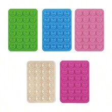 5pcs Silicone Phone Grip, Suction Cup Phone Holder, Hands-Free Phone Handle, Ring Holder Compatible With IPhone And Android - Multicolor - View 27