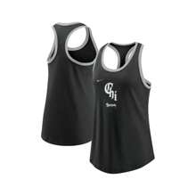 Nike Women's Black Chicago White Sox City Connect Tri-Blend Tank Top