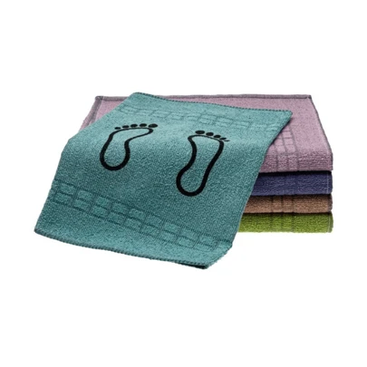 kit Com 3 Tapete De Piso Pezinho Para Banheiro 45x70 Cm Tapete Atoalhado
