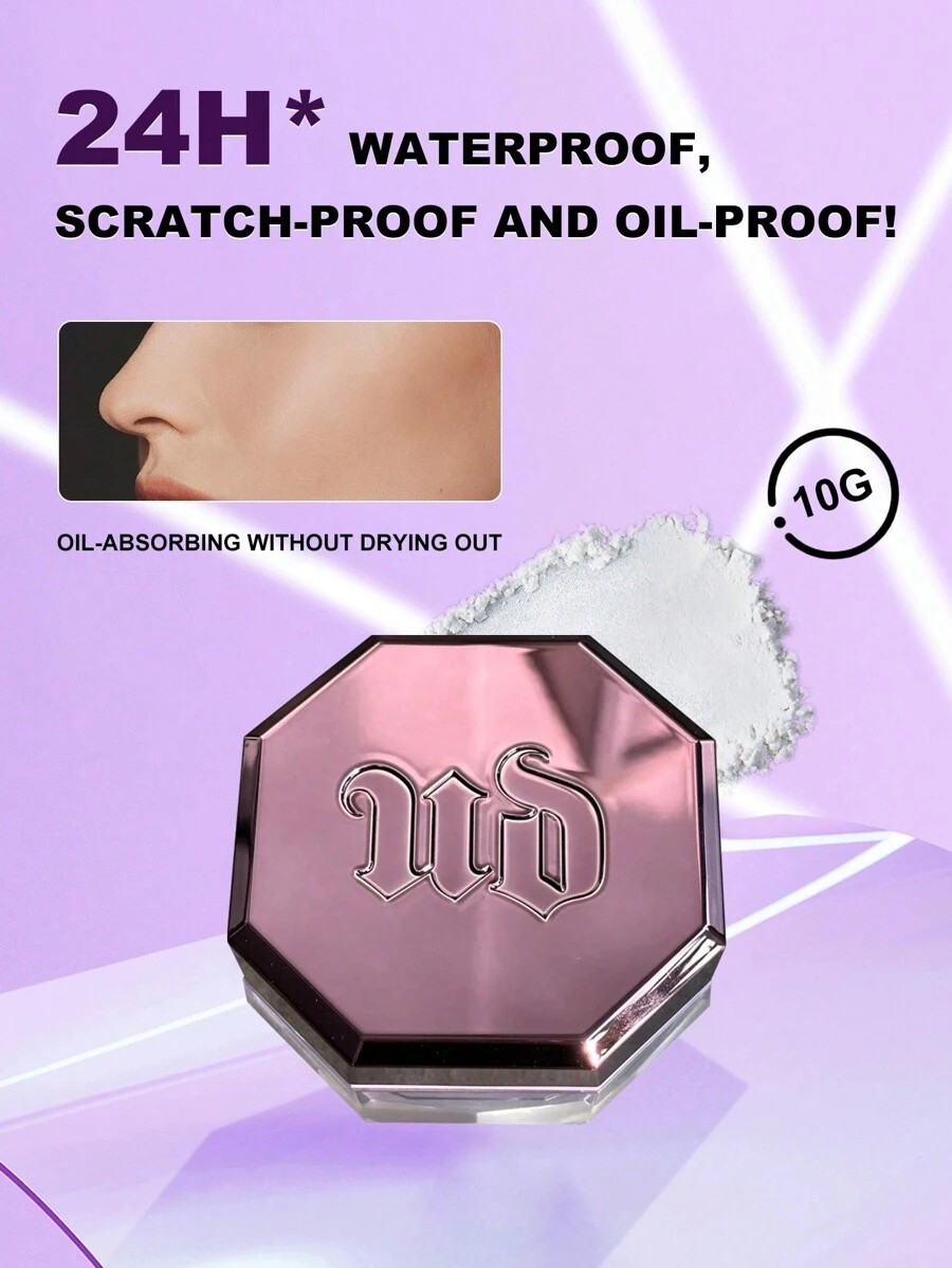 Urban Decay All Nighter 持久定妆散粉 10g / 0.35 盎司 | 哑光妆效和控油 | 16 小时持妆 | 半透明配方 | 保持妆容一整天 | 轻盈不结块 | 无油透气 | 非常适合油性和混合性肌肤 | 打造完美无瑕的妆容 - Translucent - 查看 1