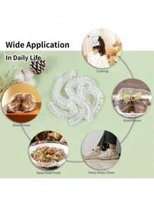 50pcs Non-Tear Transparent Disposable Shower Cap, Waterproof Hair Conditioning Treatment Cap Suitable For Bathing, Hair Oil, Hair Masks - Multicolor - View 14