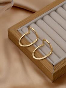 Set de 2 anillos asimétricas de pareja con diseño geométrico - Multicolor - Ver 4