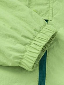 Balabala Chaqueta al aire libre ligera para niños y niñas, estilo casual de primavera - tinte verde - Ver 7