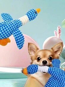 3PCS Mixed Design Squeaky Dog Lover And Dog Mom Love Toys - Funny Plush Chew Toys, Battery-Free, Various Cute Designs, Suitable For Dental Care & Boredom Relief, Fit All Size Dog Lover And Dog Mom Loves