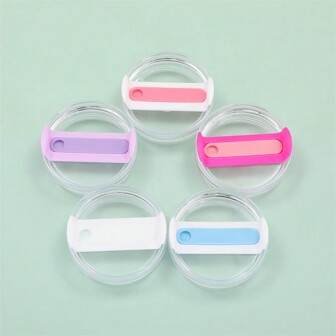 40 盎司玻璃杯盖 - 水瓶塑料替换盖 - 保持饮料新鲜且防漏