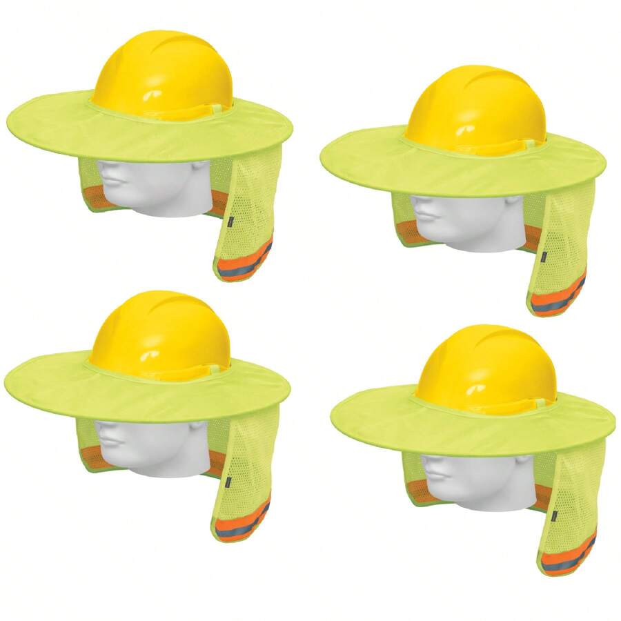 TRUPER KIT 4 PZ-Foldable Helmet Sunscreen, Green With Reflector - Green - View 1