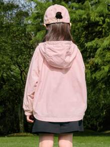 Balabala Boys' And Girls' Lightweight Outdoor Jacket, Spring Casual Style - Red Coffee Color - View 3