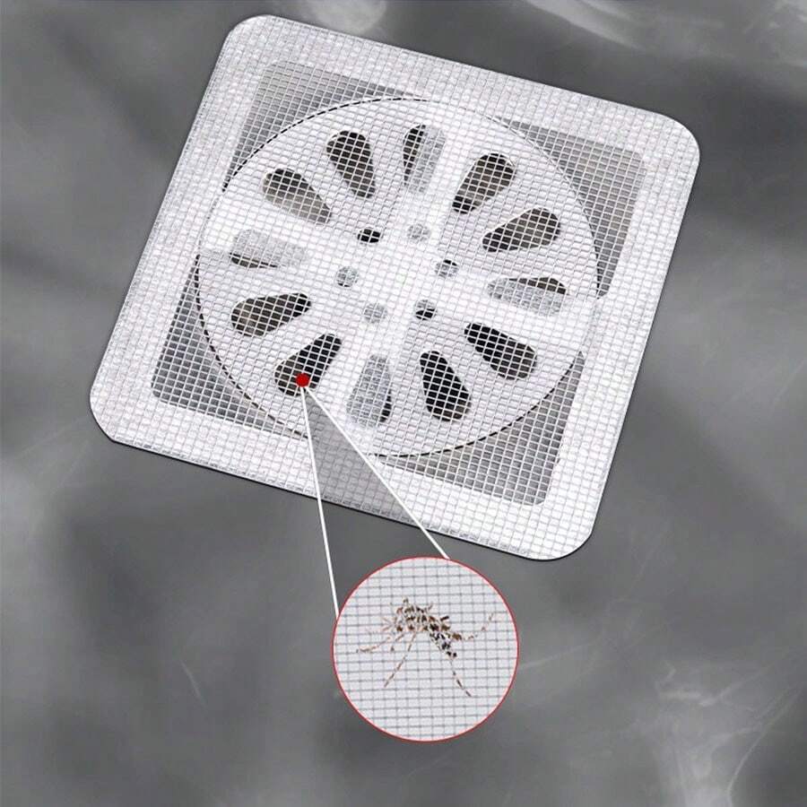 10pcs Disposable Floor Drain Stickers And Drain Filters Can Filter Hair, Prevent Insects, And Prevent Drain Blockages. Suitable For Bathrooms, Kitchens, Balconies, Sinks, Floor Drains, Bathtubs, Sinks, And Other Places. Convenient And Easy To Clean. - Multicolor - View 1
