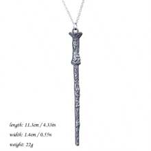 1 件哈利风格项链、魔杖吊坠项链、手工复古魅力项链、生日礼物、圣诞礼物、节日礼物、礼物 - 彩色 - 查看 9