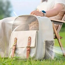 Sac à dos transporteur respirant pour chat et petit chien avec grande capacité - pour les propriétaires d'animaux de compagnie - convient pour la randonnée, la marche et les voyages - cadeau parfait pour les amateurs d'animaux