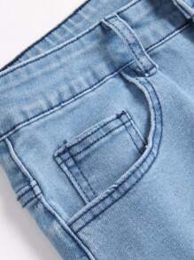 Men's Washed Gradient Design Casual Distressed Ripped Skinny Jeans