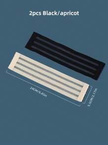 2 件装女士胸罩延长带，带超长 3 个挂钩弹性面料胸罩肩带延长内衣配件身体护理，适用于旅行、运动、户外、腰带 - 彩色 - 查看 3