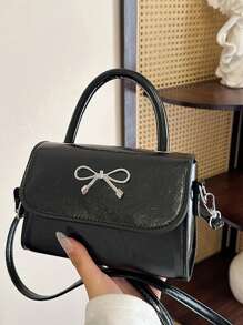 A Mini Casual, Versatile, Fashionable And Simple Cross-Body Bag With A Diamond-Shaped Bow. Lipstick Suitable For Daily Use, Going Out, Shopping, Dating. Coin Purse That Can Be Worn On One Shoulder Or Across The Body. Birthday Gifts, New Year Gifts. - Multicolor - View 7