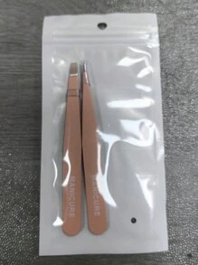 4 pièces Kit de pinces colorées en acier inoxydable, ensemble d'outils portables pour la mise en forme des sourcils et l'épilation (violet, rose, noir)