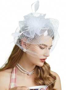 Fascinators Hats 20s 50s Hat Pillbox Hat Tea Party Headwear With Veil For Girls And Women