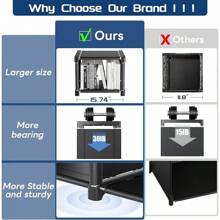 18-Cube Extra Large Book Shelf, DIY Cube Storage Organizer For Bedroom, Living Room, Home Office - Black - Black - View 5