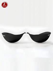 女士无肩带粘性胸罩，加厚隐形聚拢丰胸胶带，适合小胸/扁平胸，适合婚纱、秋冬季