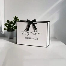 Sac cadeau, alternative à la boîte cadeau, boîte cadeau pour demoiselle d'honneur, fête de mariage, emballage cadeau d'anniversaire personnalisé, sacs cadeaux de mariage, sacs cadeaux pour demoiselle d'honneur, sacs cadeaux de fiançailles, cadeaux de Noël, Halloween, décoration d'Halloween