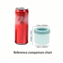 1PC Blue Silicone Ice Mold, Cylindrical Ice Tray, Silicone Ice Tray, Ice Cup Ice Storage Box, Mini Cup Ice Bucket Ice Box, Small Ice Cup And Cylinder Easy Release Ice Mold, Kitchen Tools