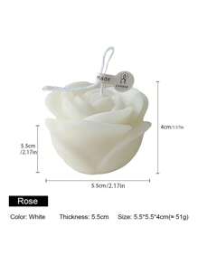 Rose Candle - 1 Piece Rose-Shaped Scented Candle For Home Decor, Birthday Gifts, And Holiday Crafts