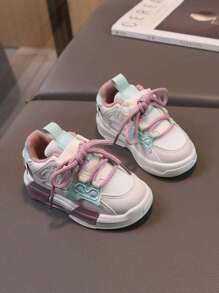 1 par Zapatos deportivos y casuales para niños con parte superior de malla de PU y cierre de gancho y bucle antideslizante,Calzado deportivo infantil,Zapatillas para niños,Zapatos deportivos de niños de moda ,Tenis Cuadros Infantil Para Niña Niño Sneaker, Tenis Casual De Calidad, Tenis Para Niña Niño Suela Suave Fresh, cómodo para actividades al aire libre,Calzado deportivo infantil,Zapatillas para niños,Zapatos deportivos de niños de moda , cómodo para actividades al aire libre - Rosa - Ver 3