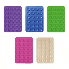 5pcs Silicone Phone Grip, Suction Cup Phone Holder, Hands-Free Phone Handle, Ring Holder Compatible With IPhone And Android - Multicolor - View 12