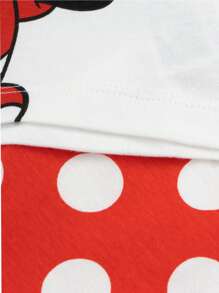 Disney Minnie Mouse Pyjamas | Long Sleeve Minnie Mouse Girls Pjs | 100% Cotton Girls' Pyjama Sets