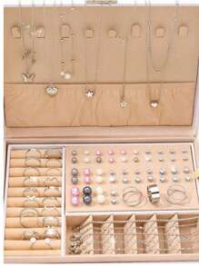 108pcs/83pcs/91pcs/81pcs/58pcs/53pcs Vintage Elegant Butterfly, Heart, Shell, Geometric C-Shaped Faux Pearl Necklace, Bracelet, Ring, Earring, Anklet Jewelry Set, Ideal Gift For Women, Birthday, Holiday, Party, Valentine's Day (No Box)