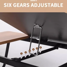 Folding Laptop Table Bed Tray Sofa Lap Portable Computer Desk Stand Breakfast UK - Walnut - View 9