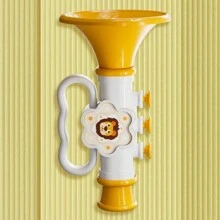 Juguete de instrumento musical infantil Trompeta (Ejercita la capacidad pulmonar/Musicalidad), Adecuado para vacaciones, cumpleaños, fiestas infantiles, Halloween, Navidad - Trompeta de juguete de 3 colores. - Ver 11