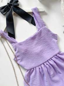 Duna Children's Dress With Straps, Three Marias, Stylish Girl - Màu Lilac Tím - Xem 4