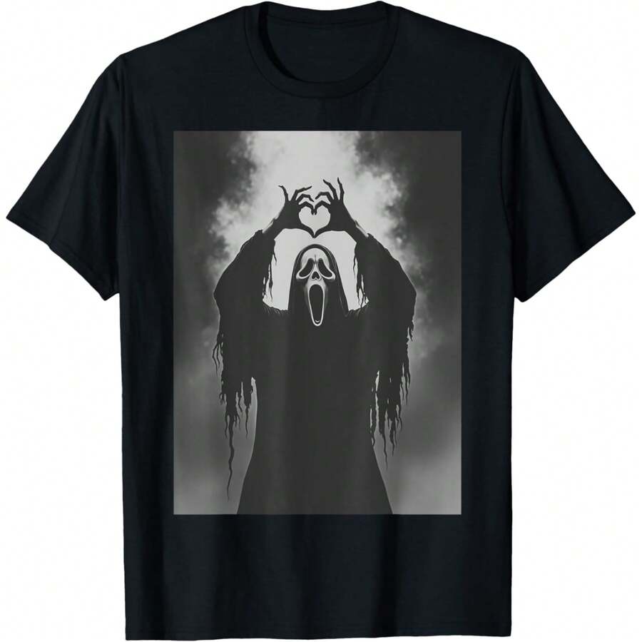 Scary Face Horror Poster Halloween T-Shirt