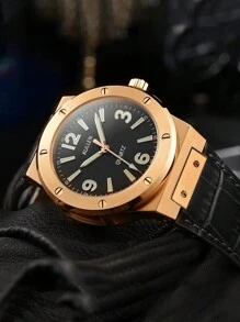 Reloj de negocios de lujo casual con correa premium para niño, caja de aleación