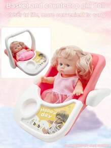 Muñeca realista miniatura de 22cm para niños, muñeca de juego informal con chupete, botella y accesorios de cesta de mano, muñeca de niña realista con ropa desmontable y cabeza giratoria 360°, regalo de cumpleaños/festividad para niñas (cada muñeca viene con 1 botella + 1 chupete, las muñecas con accesorios de cesta de mano no incluyen chupete, solo botella)